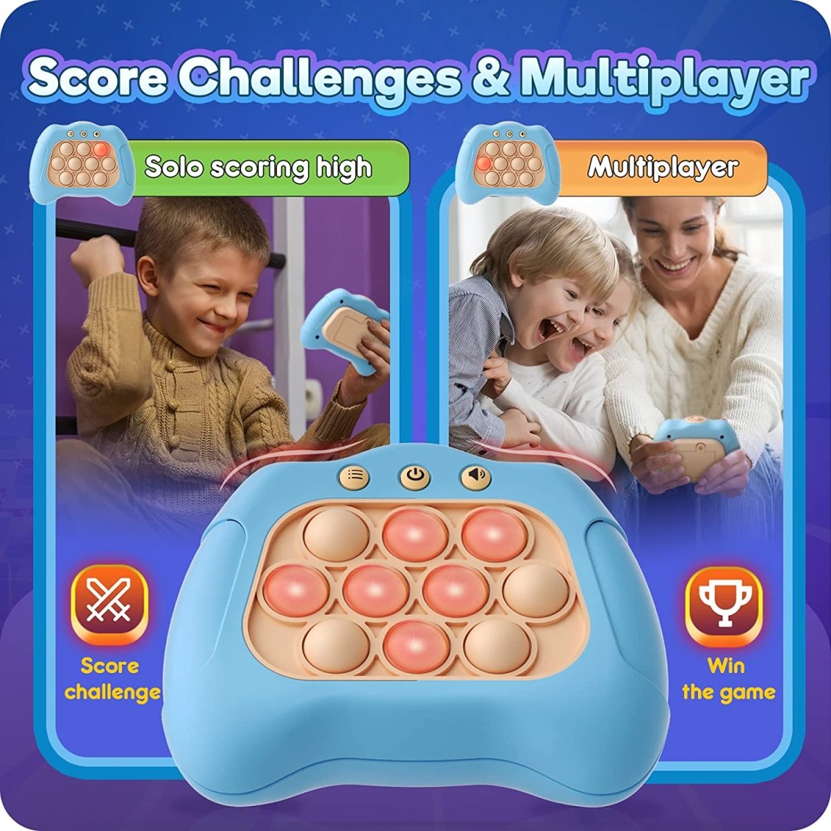 Pop It! PRO - The Light - Up, Pattern - Popping Game - Baby Gem